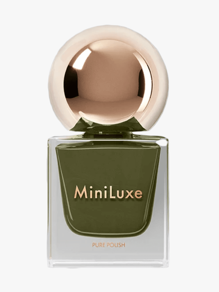 MiniLuxe’s Moss in branded component on a light gray background